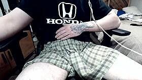 Watch This Huge Cumshot Explode In Intense Orgasm!