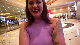 Leah Winters in clown cosplay scene