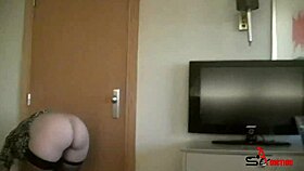 Redhead sucks big dick in public with Lulu Pretel and Jose Adiction