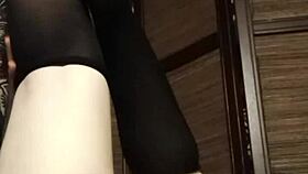 homemade stocking fetish pov solo