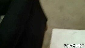 i feel so emotional watching this hairy pussy teen 18+ get blowjob and cumshot pov