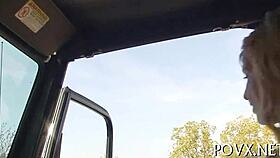 i feel so emotional watching this hairy pussy teen 18+ get blowjob and cumshot pov