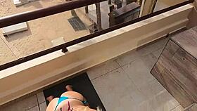 Blonde Pornstar Sucks Cock In Public Paradise