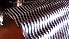 pregnant latina lifts her skirt showing off in public