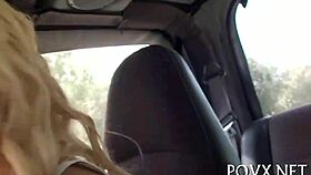 i feel so emotional watching this hairy pussy teen 18+ get blowjob and cumshot pov