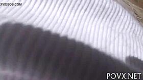 i feel so emotional watching this hairy pussy teen 18+ get blowjob and cumshot pov