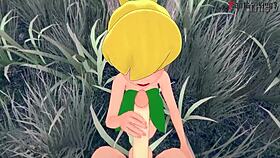 tinker bell grows up and takes opportunity while another fairy watches peter pan short