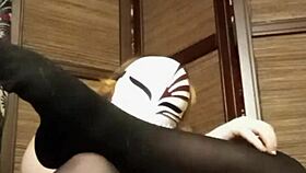 homemade stocking fetish pov solo