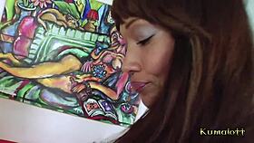 Kumalott, check out this ebony milf with big boobs banging the cute babysitter