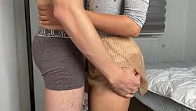 Pantera Nika delivers deep blowjob in bedroom