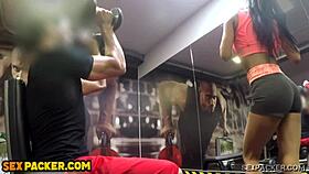 Latina Slut Picked Up And Fucked Anal By Big Cock Traveling Gym Rat