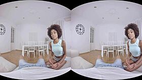 newlywed bride in virtual reality