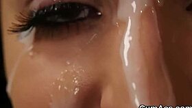i wicked babe get cumshot on my face gulping all the semen