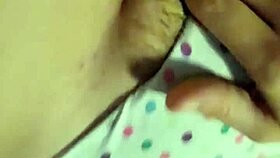 Playing with star dildo