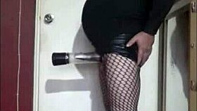 Bisexual crossdresser pumps up for bigger size part 4