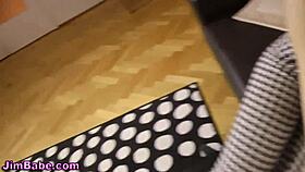 euro teen gets fucked hard with blowjob