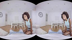 newlywed bride in virtual reality