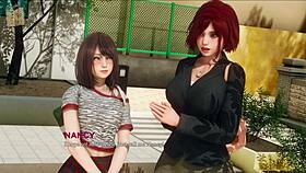 In eternum 5 hentai game, anime characters engage in intense sexual adventures