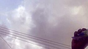 Crazy bitch hunts for a lighter in the supermarket to smoke