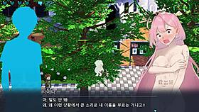 Bold college girl Hazuka Shiina strips naked in wild anime hentai game gallery. She teases and plays without holding back.