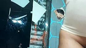 milf dressed as bad girl swallows big cock and rides until squirting