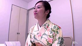 Intriguing asian interview with top-quality attire