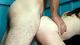 a quick one on the sofa early before heading to work