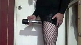 Bisexual crossdresser pumps up for bigger size part 4