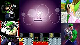 Luigi mistakes Amanda Fox for Princess Peach, saving her from Bowser's castle