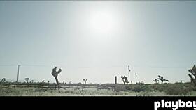 Perfect Brunette Alexandra Tyler Poses Outdoor Showing Nice Boobs