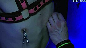 Couple enjoys romantic bondage and waxplay