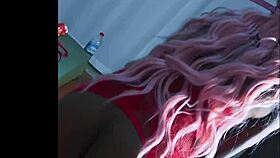 alluring in red teaser high heels, tropicalpussy teases with fetish vibes 😍