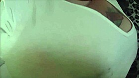 my wife sucking and showing big tits