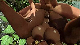 Tribal big afro tits and ass on display