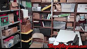 Real shoplifter caught sucking cock and getting fucked by sneaky cop