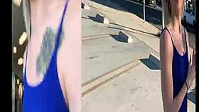 Blonde Teen Kiara Cole's Emotional Public Sex After Break-In POV