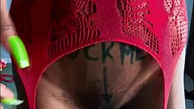 alluring in red teaser high heels, tropicalpussy teases with fetish vibes 😍