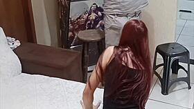 Yo, technician stunned by naughty married woman in public creampie