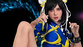 I fucked the Chun Li sex doll passionately