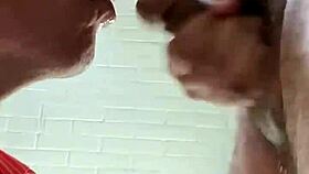 Friday Toilet Session Turns Into Intense Gagging for Gay Duo