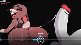 Beat banger features boss gameplay in cartoon style.