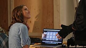 Hey babe, wanna ride stepdad's hard dick like this teen 18+ does?