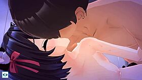 Koharu's Proud Little Sister In Side Position Feels Intense Emotions In Hentai Game