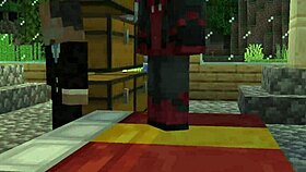 Spiderman Fucks Mariano Rajoy So Hard in Minecraft Cosplay