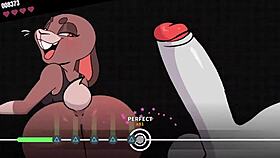 Beat banger features boss gameplay in cartoon style.