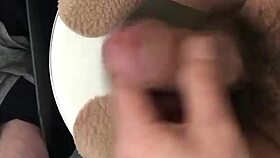 japanese 30s amateur jerks off in the morning toilet after waking