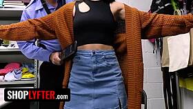 Corrupt Officer Catches Shoplifter For Rough Cavity Search