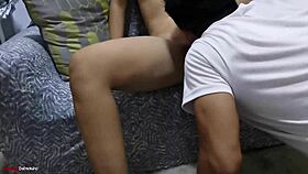 Hardcore doggystyle fucking before work with bent over positions.