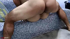 Hardcore doggystyle fucking before work with bent over positions.