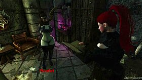 scarlets spell mishap in skyrim - wanna ride my monster cock?